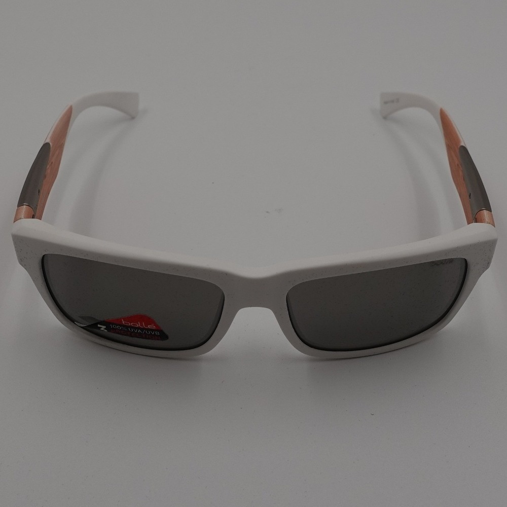 Bolle Jude Sunglasses Unisex OS Matte White Wood Brand New TNS Gun 12226 Sport